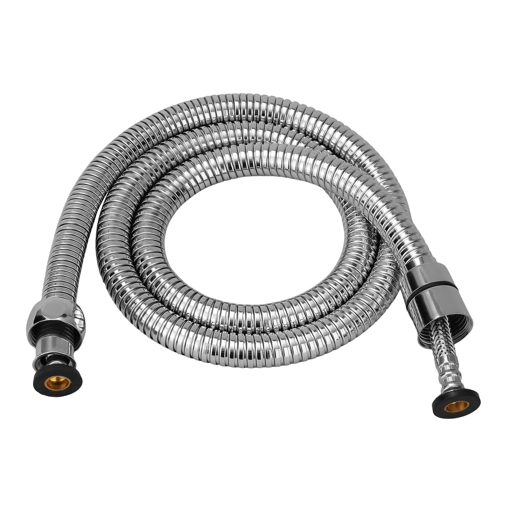 Orvos Shower hose pull out heavy duty, Premium 304 Stainless Steel for both outer hose and braiding of inner tube, 1.5 meter, for hand showers and health faucets in high end luxury bathrooms