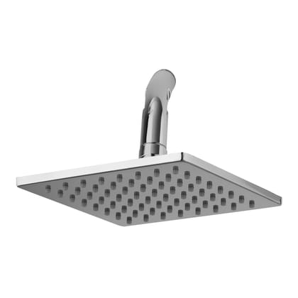 Orvos Overhead Shower, Elegant square design, with touch clean nozzles, Hiqh quality Stainless Steel, with salt tested chrome plating, 8x8 inches, for high end luxury bathrooms