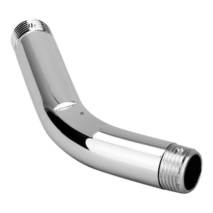 Orvos Shower arm, Curved, ABS, with Salt Tested Chrome Plating, 6 inches, for Front fit Showers in high end Luxury bathrooms