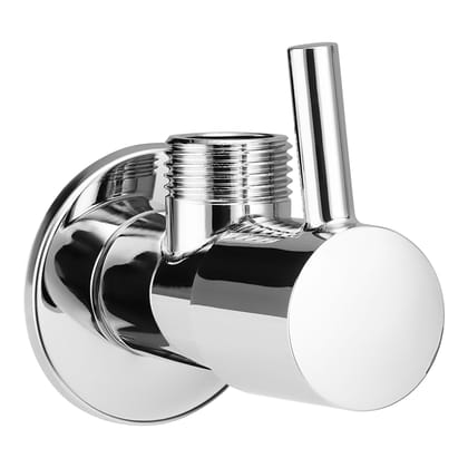 Orvos Angle Valve, Rounded, Premium 304 Stainless Steel Chrome Plated Body with Full Brass Cartridge Inside, Set of 1, for Hot & Cold Supply to Geysers, Sinks, Basins and Flush Tanks Orvos Angle Valve, Rounded, Premium 304 Stainless Steel Chrome Plated Body with Full Brass Cartridge Inside, Set of 1, for Hot & Cold Supply to Geysers, Sinks, Basins and Flush Tanks