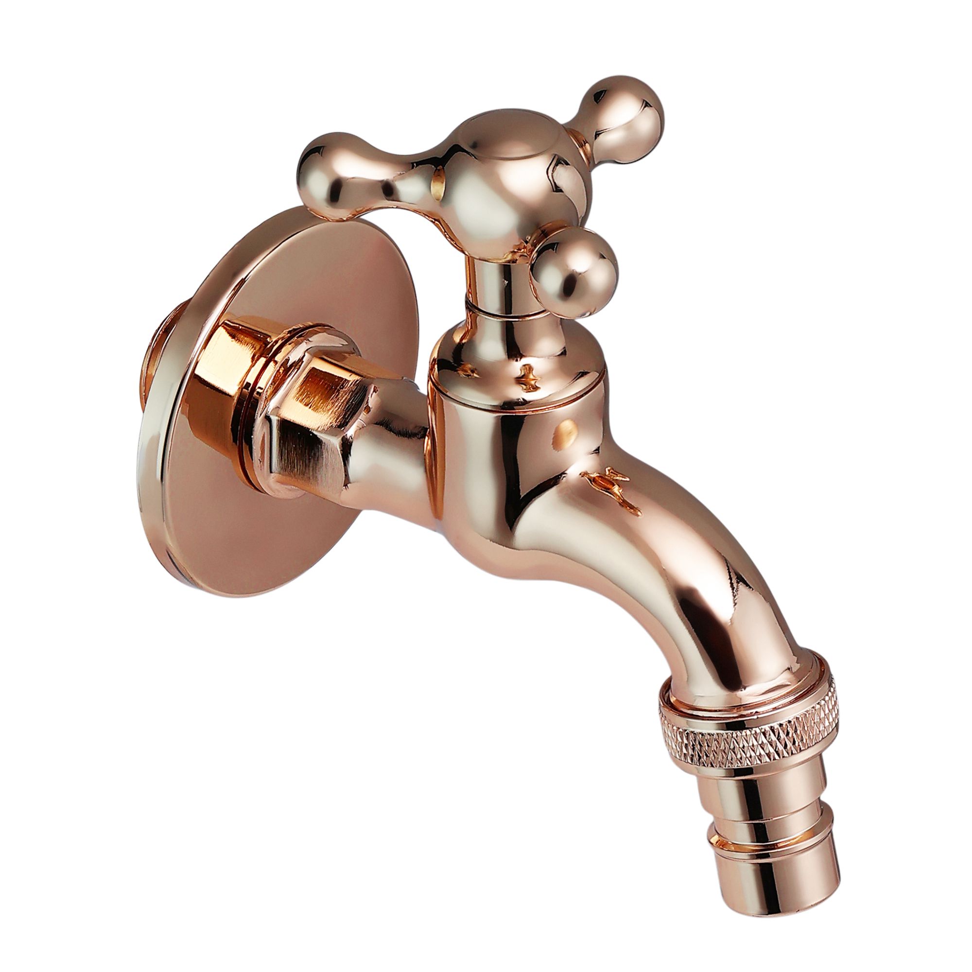 Orvos Water Tap, Monarch, Full Brass Faucet, Royal Golden Color, for Gardens, Watering Plants, and Outdoor Washing Machines