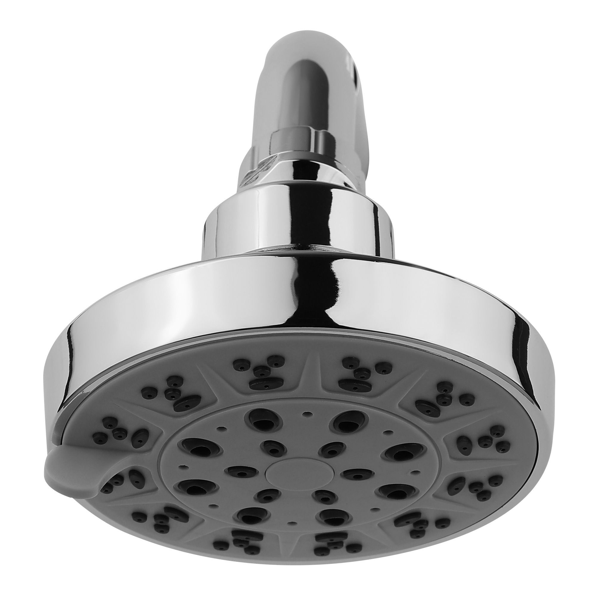 Orvos Overhead multi-function shower, 4x4 inches, StreamEase, Chrome plated with high grade Korean ABS material from LG, head only, for high end luxury bathrooms