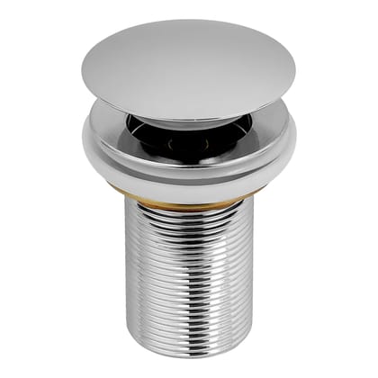 Orvos Pop-Up Style Waste Coupling, Pure Brass, Chrome Color, 3 Inches, for Sinks and Wash Basins