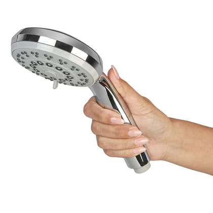 Orvos Hand shower multi-function, 4x4 inches, RainMist, Chrome plated with high grade Korean ABS material from LG, Head only, for high end luxury bathrooms