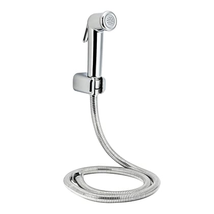 Orvos Health Faucet, Thick Styled, ABS Outer Body with brass insert, with 1.25 meter flexible SS 304 shower hose and wall hook, Jet Spray for high end luxury toilets