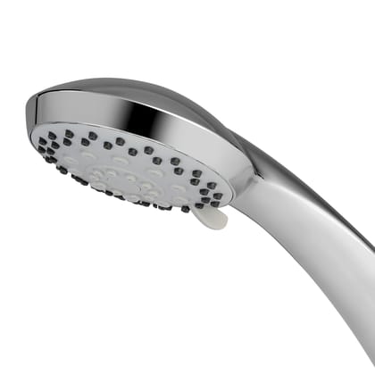 Orvos Hand shower multi-function, 4x4 inches, AquaGlow, Chrome plated with high grade Korean ABS material from LG, Head only, for high end luxury bathrooms