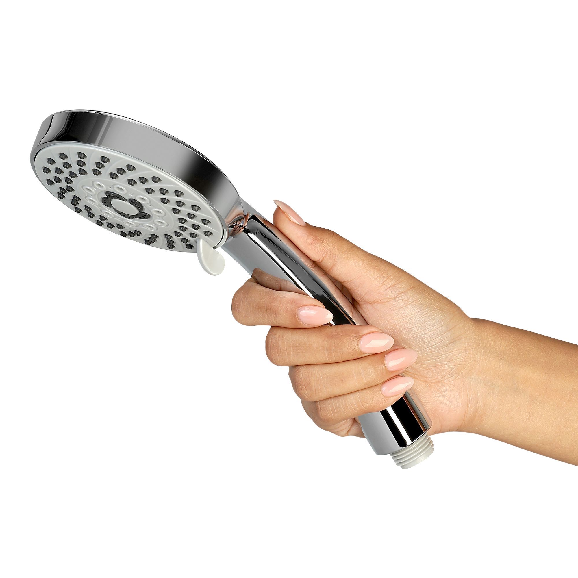 Orvos Hand shower multi-function, 4x4 inches, HydroBloom, Chrome plated with high grade Korean ABS material from LG, Head only, for high end luxury bathrooms