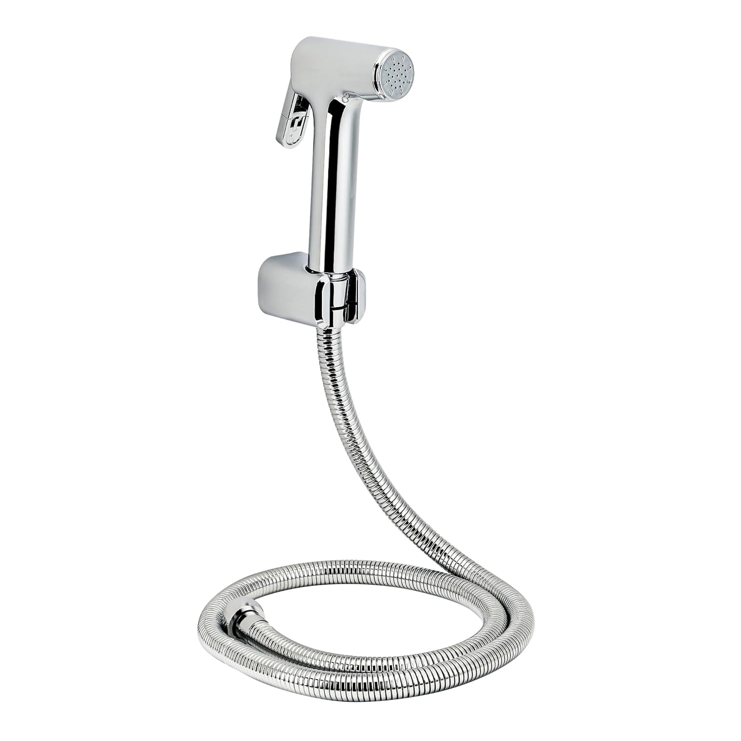 Orvos Health Faucet, Dual Styled, ABS Outer Body with brass insert, with 1.25 meter flexible SS 304 shower hose and wall hook, Jet Spray for high end luxury toilets