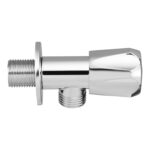 Orvos Angle Valve, Hexagonal, Premium 304 Stainless Steel Chrome Plated Body with Full Brass Cartridge Inside, Set of 2, for Hot & Cold Supply to Geysers, Sinks, Basins and Flush Tanks - Image 2