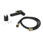 Orvos Health Faucet, Golden Black, ABS Outer Body with Brass Pin Inside, with 1 to 1.2 Meter Extendable Stainless Steel Shower Hose and wall Hook, Jet Spray for high end Luxury Toilets - Image 4