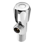 Orvos Angle Valve, Hexagonal, Premium 304 Stainless Steel Chrome Plated Body with Full Brass Cartridge Inside, Set of 2, for Hot & Cold Supply to Geysers, Sinks, Basins and Flush Tanks - Image 3