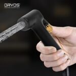 Orvos Health Faucet, Golden Black, ABS Outer Body with Brass Pin Inside, with 1 to 1.2 Meter Extendable Stainless Steel Shower Hose and wall Hook, Jet Spray for high end Luxury Toilets - Image 7